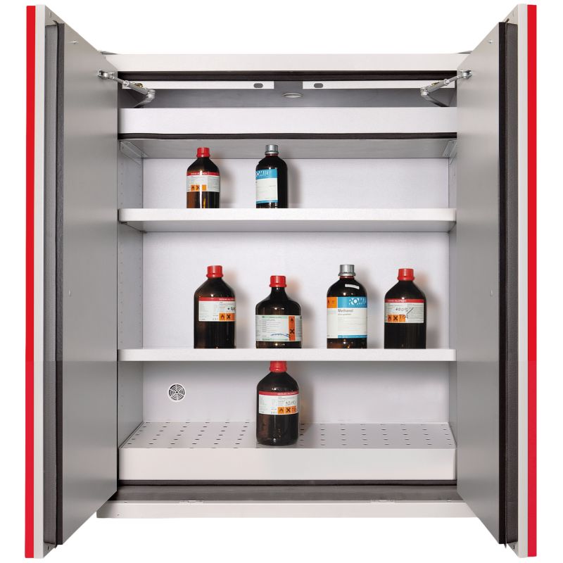 Armoire de sécurité comptoir produits inflammables anti feu 90 min 2 portes