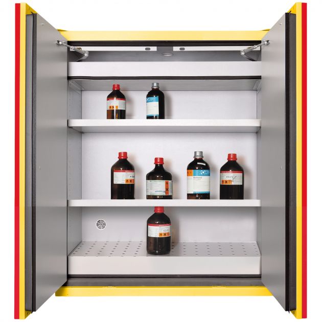 Armoire de sécurité comptoir produits inflammables anti feu 90 min 2 portes