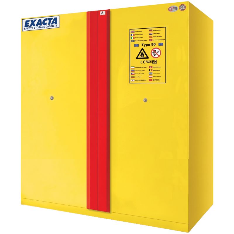 Armoire de sécurité comptoir produits inflammables anti feu 90 min 2 portes