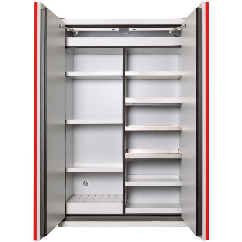 Armoire de sécurité produit chimique multi risques coupe feu 90 min 2 portes