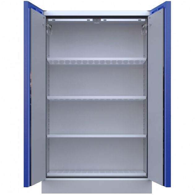 Armoire stockage batterie lithium anti feu 90 minutes 2 portes