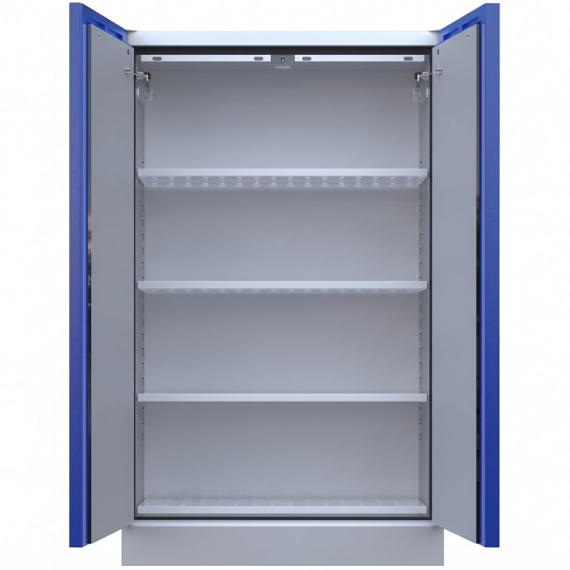 Armoire stockage batterie lithium anti feu 90 minutes 2 portes