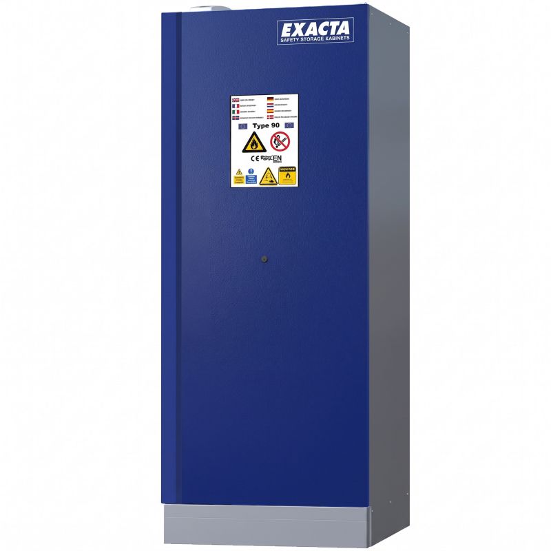 Armoire stockage et recharge batterie lithium coupe feu 90 minutes avec alarme