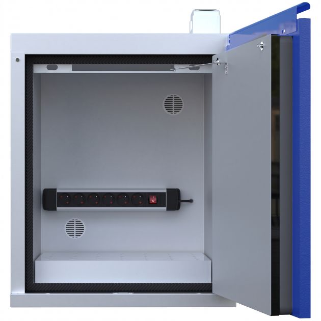 Armoire de sécurité comptoir pour stockage et recharge de batterie lithium-ion avec alarme