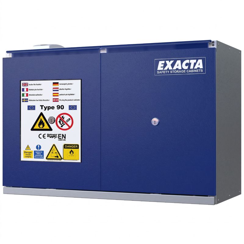 Armoire de sécurité comptoir 2 portes pour stockage et recharge de batterie lithium-ion