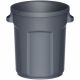 Poubelle de tri sélectif ronde en plastique 80 L intérieur / extérieur