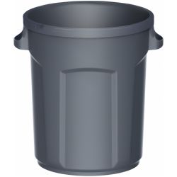 Poubelle de tri sélectif ronde en plastique 80 L intérieur / extérieur