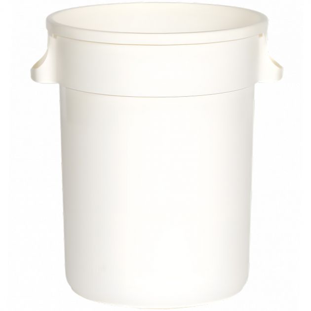 Poubelle de tri sélectif ronde en plastique 120 L intérieur / extérieur