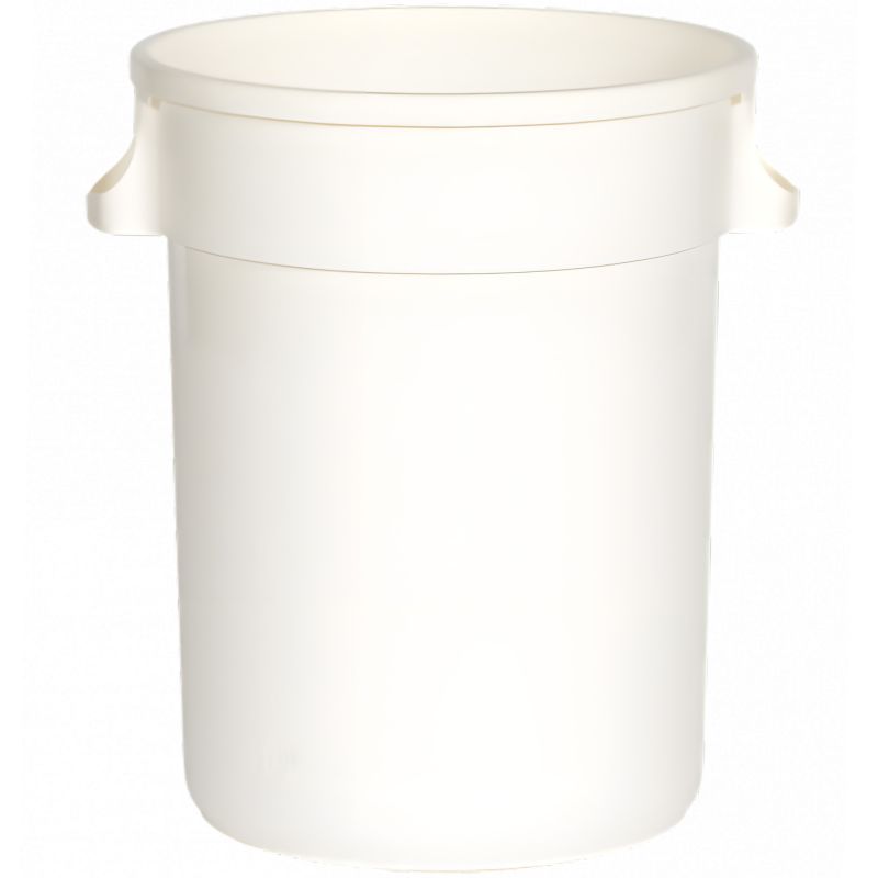 Poubelle de tri sélectif ronde en plastique 120 L intérieur / extérieur