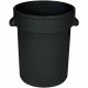 Poubelle de tri sélectif ronde en plastique 120 L intérieur / extérieur
