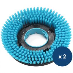 Brosse autolaveuse compacte autotractée I-MOP Lite à poils souples bleu x2