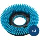 Brosse autolaveuse compacte autotractée I-MOP XL Plus à poils medium bleu x2