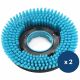 Brosse autolaveuse compacte autotractée I-MOP XL Plus à poils souples bleu x2