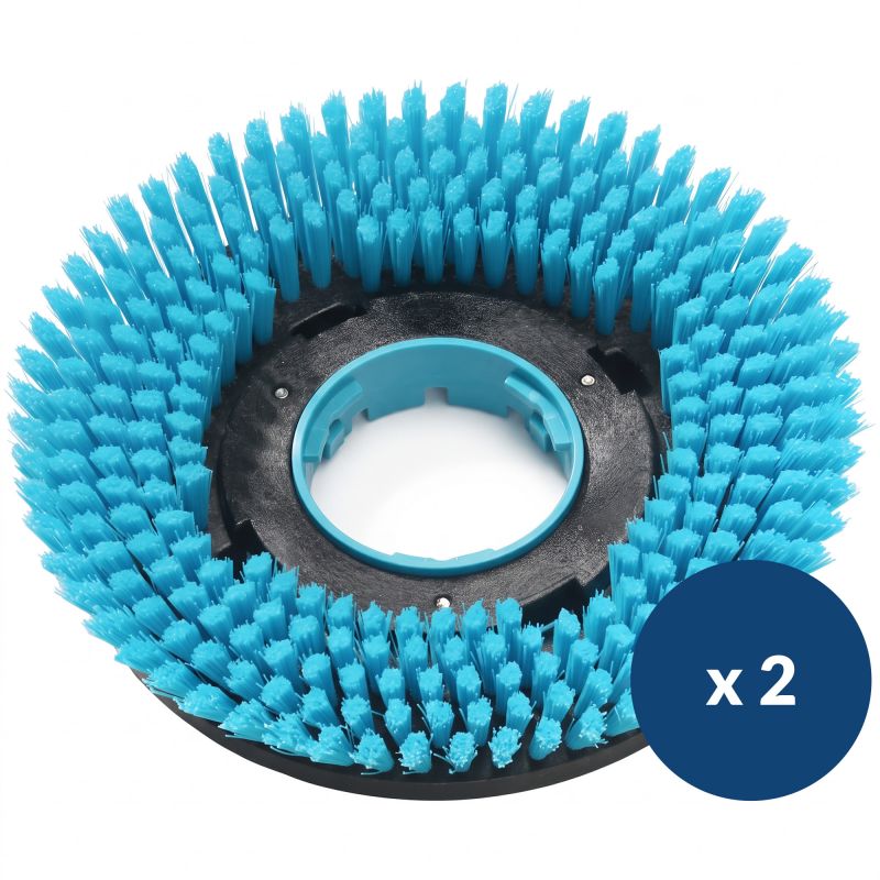 Brosse autolaveuse compacte autotractée I-MOP XL Plus à poils souples bleu x2