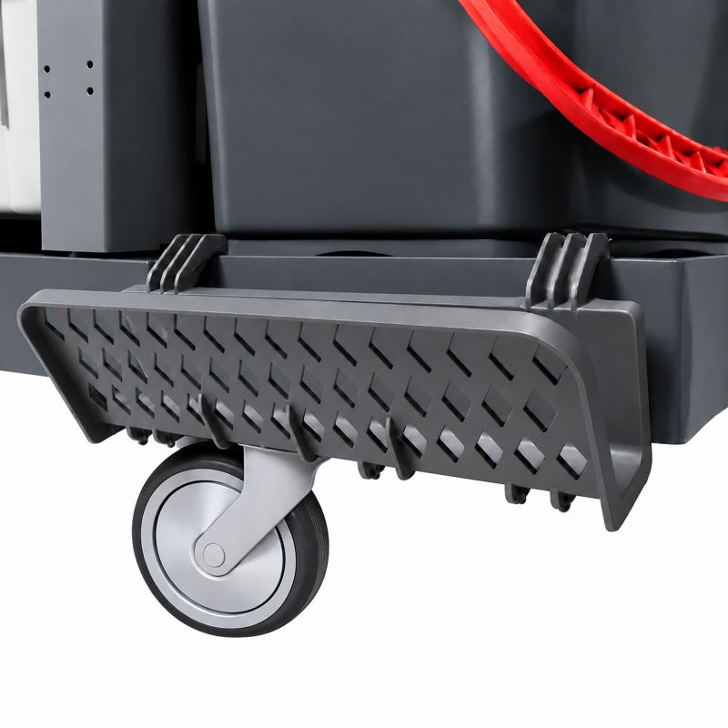 Chariot de ménage pré-imprégnation 6 seaux et porte-sac 120 L