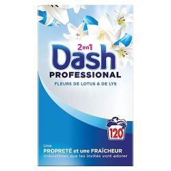 Lessive en poudre Dash 2 en 1 professionnel - baril de 100 doses