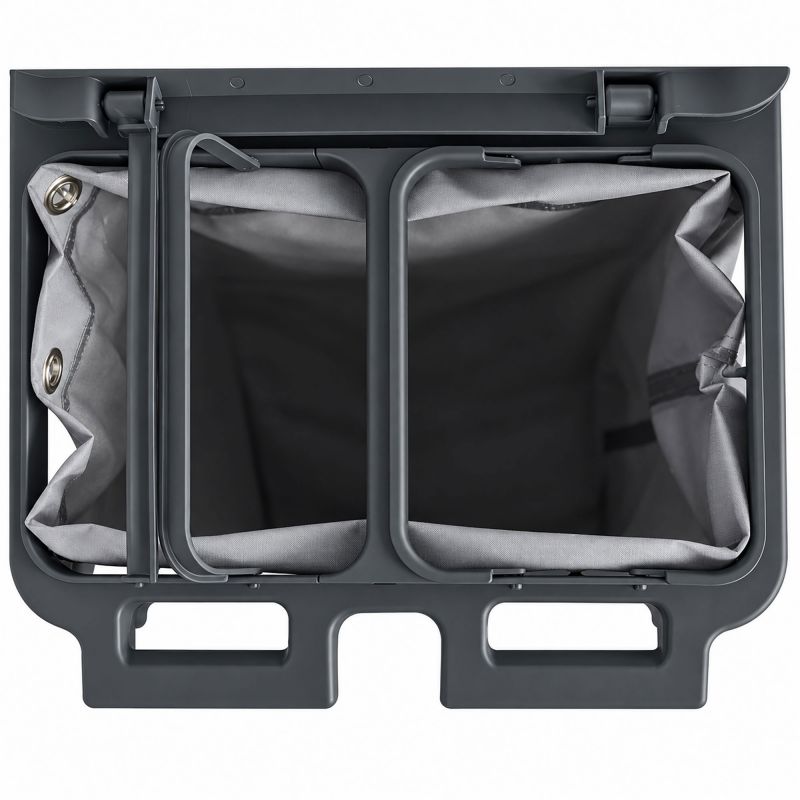 Chariot de ménage 4 seaux avec presse et support de sac 120 L