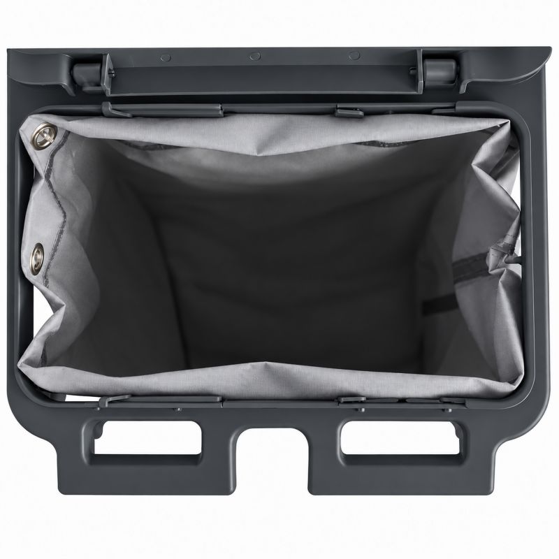 Chariot de ménage 4 seaux avec presse et support de sac 120 L
