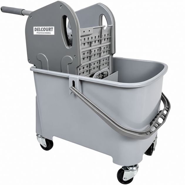 Seau essoreur à presse avec roues 20L