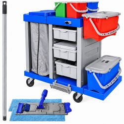Kit chariot de ménage pré-imprégnation complet