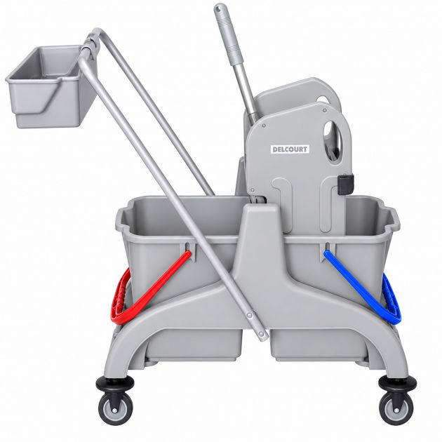 Chariot de ménage 2 seaux avec presse à mâchoires