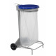 Support sacs poubelle tri sélectif 110 L Rossignol bleu