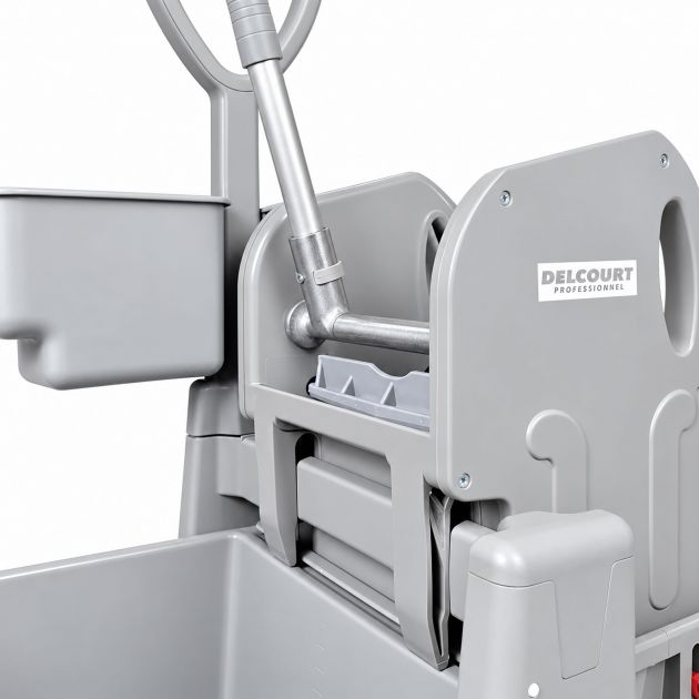 Chariot de ménage 2 seaux avec presse à mâchoires 2x18 L