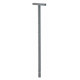 Poteau à enfouir acier gris pour corbeille Arkea Rossignol