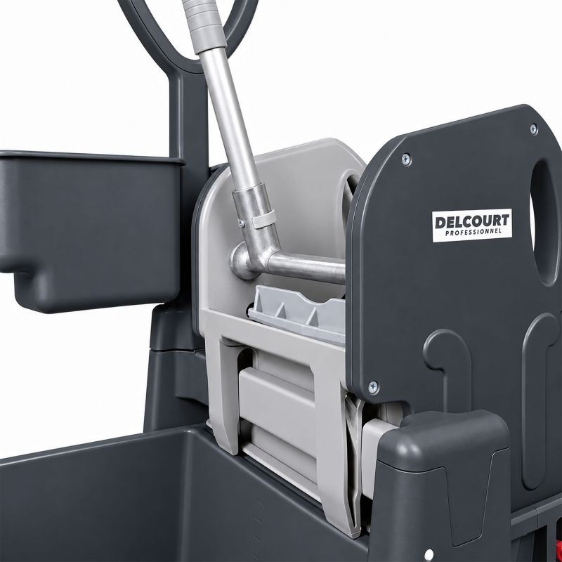 Chariot de ménage 2 seaux avec presse à mâchoires 2x18 L