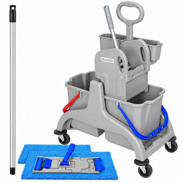 Kit Chariot de lavage double seau