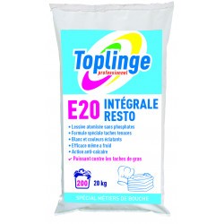 Lessive en poudre spéciale tâches tenaces 20 kg Toplinge Resto