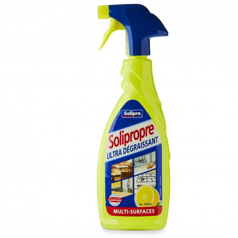 Spray ultra dégraissant parfum citron Solipropre - lot de 2