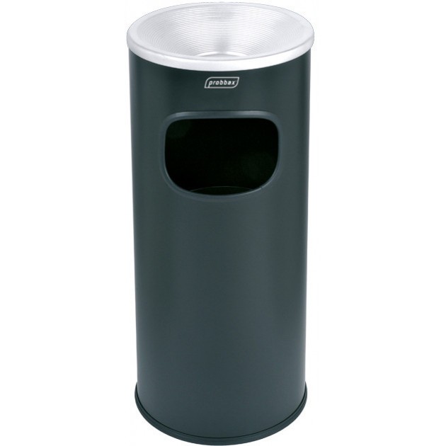 Cendrier sur pied extérieur avec poubelle et seau 30 L acier Probbax