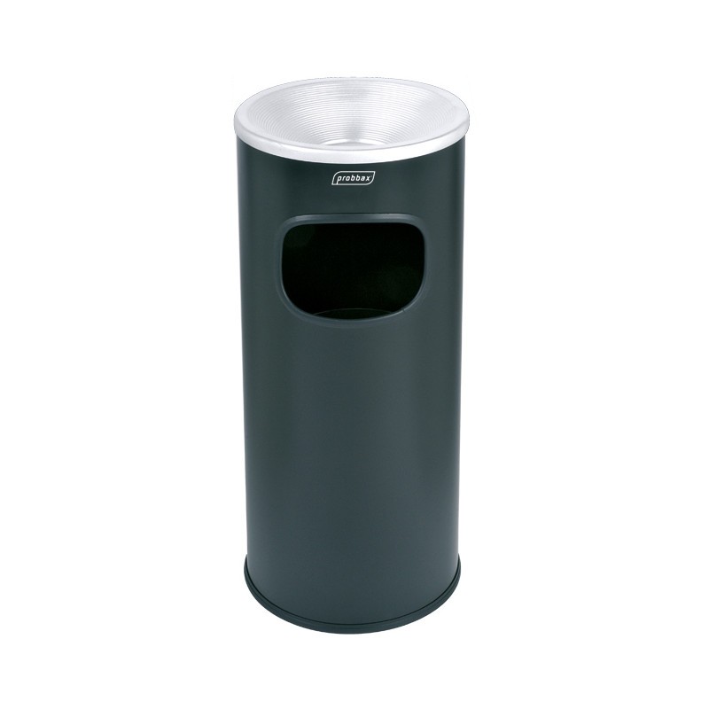 Cendrier sur pied extérieur avec poubelle et seau 30 L acier Probbax