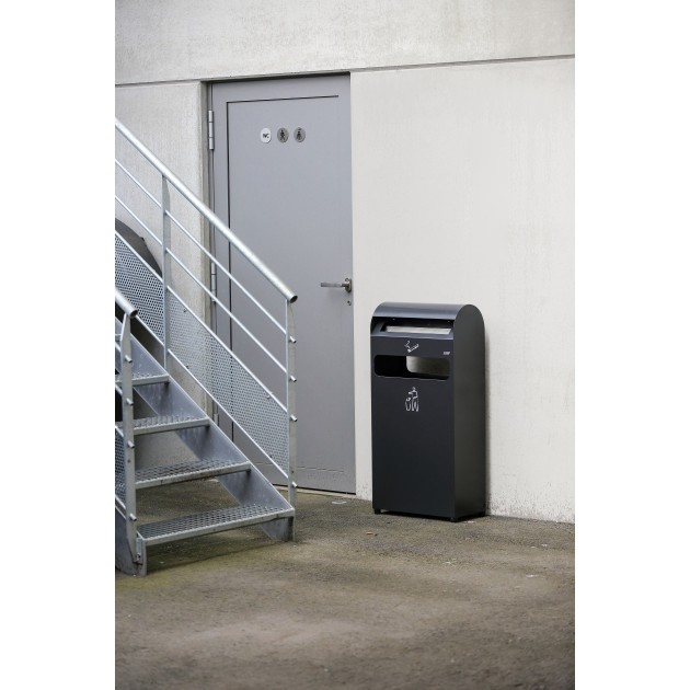 Cendrier corbeille grand volume 4,7 L/48 L Probbax - ILLUSTRATION Cendrier corbeille grand volume 4,7 L/48 L Probbax - ILLUSTRATION