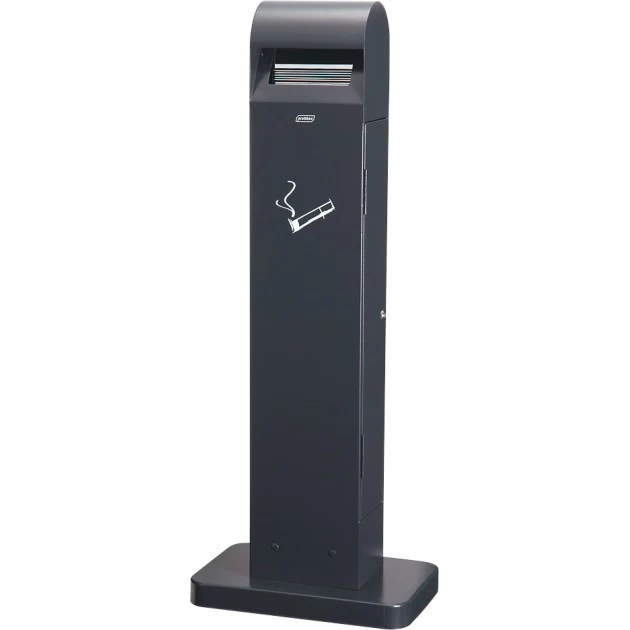 Cendrier sur pied totem acier 12,5L pour ERP et espaces publics