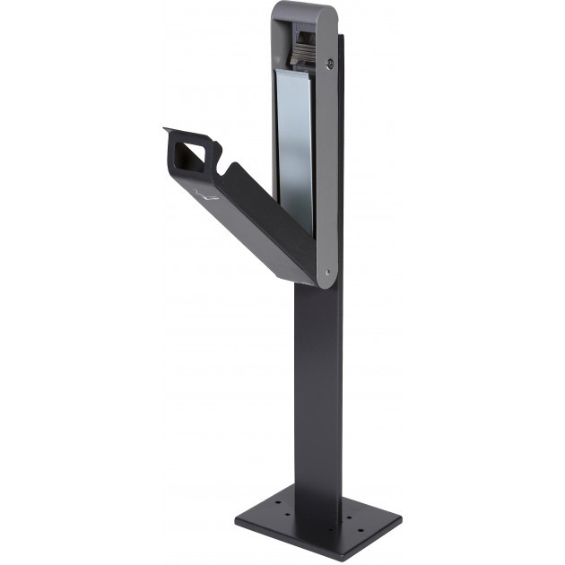 Cendrier extérieur sur pied acier gris fonçé 3 L 