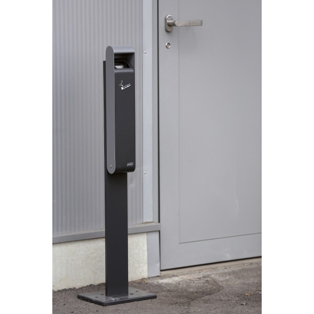 Cendrier acier galvanisé 3 L sol illustration Probbax