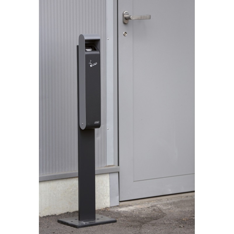 Cendrier acier galvanisé 3 L sol illustration Probbax