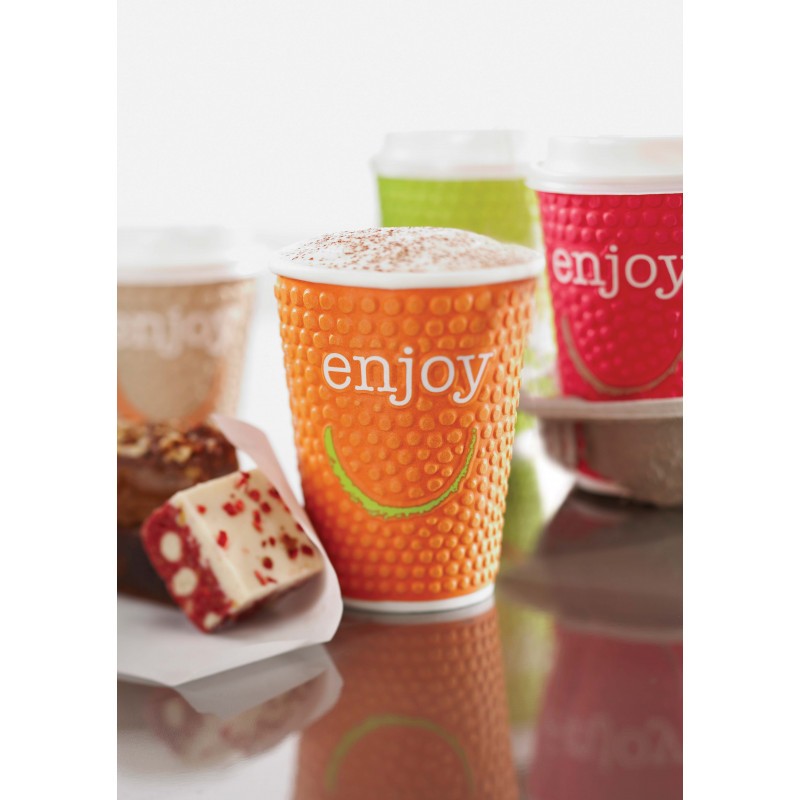 Gobelets en carton double paroi 20 cl Enjoy - lot de 90 Gobelets en carton double paroi 20 cl Enjoy - lot de 90