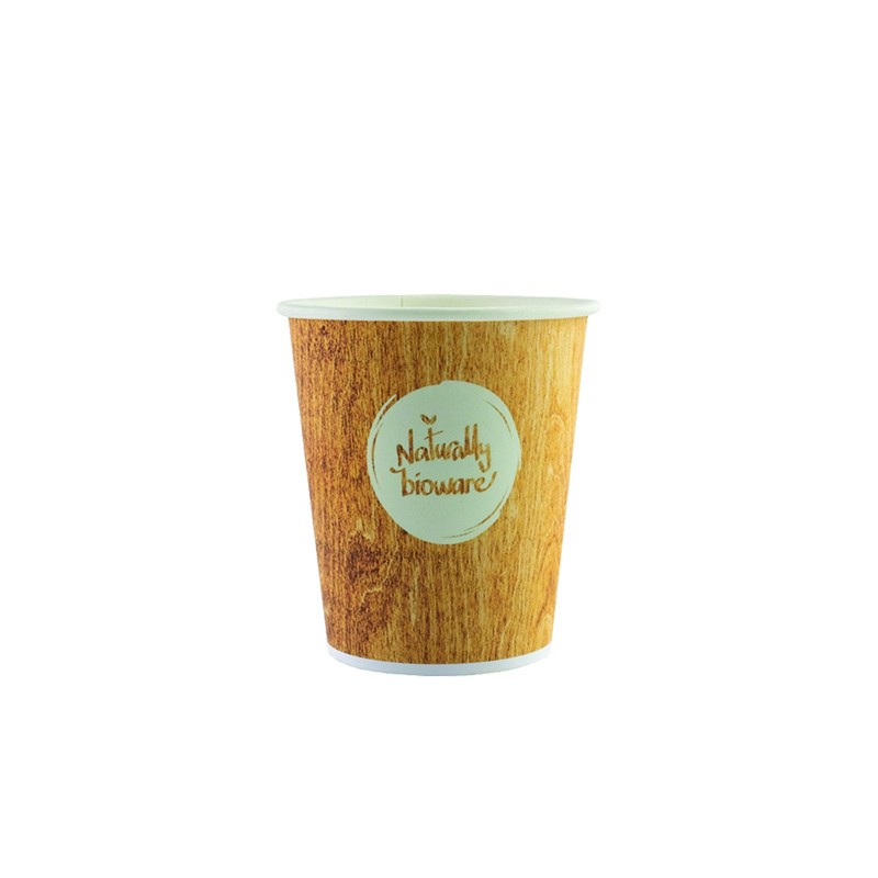 Gobelet carton biodégradable 10 cl Bioware 18 - lot de 80 Gobelet carton biodégradable 10 cl Bioware 18 - lot de 80