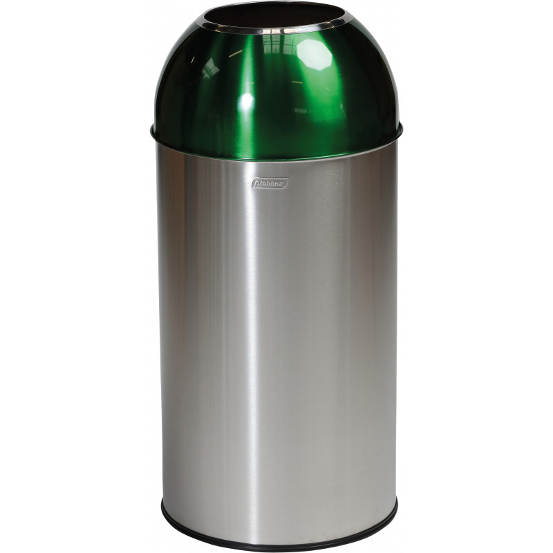 Poubelle couvercle poubelle avec Dôme Vert 45 L 