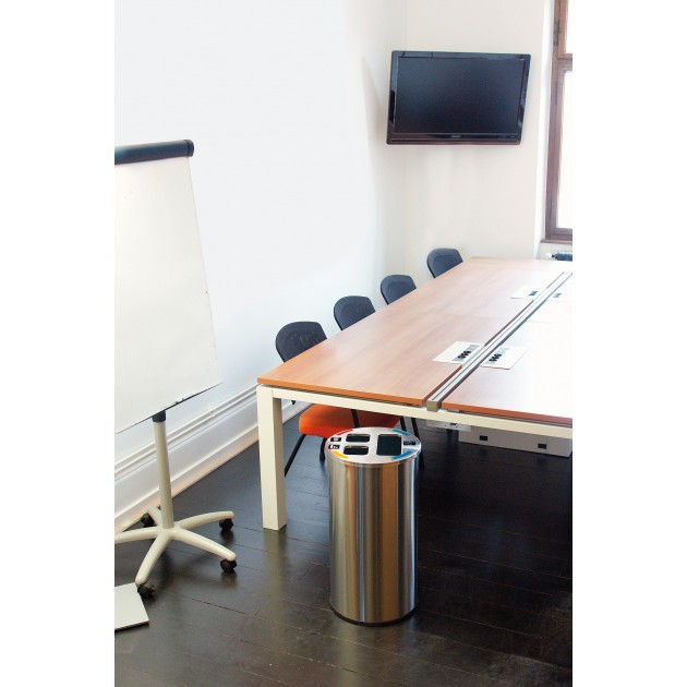 Collecteur de tri sélectif 60 L 3 compartiments Probbax Illustration Collecteur de tri sélectif 60 L 3 compartiments Probbax Illustration