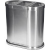 Station de tri sélectif 150 L 3 compartiments Probbax Inox