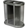 Station de tri sélectif 150 L 3 compartiments Probbax Transparent