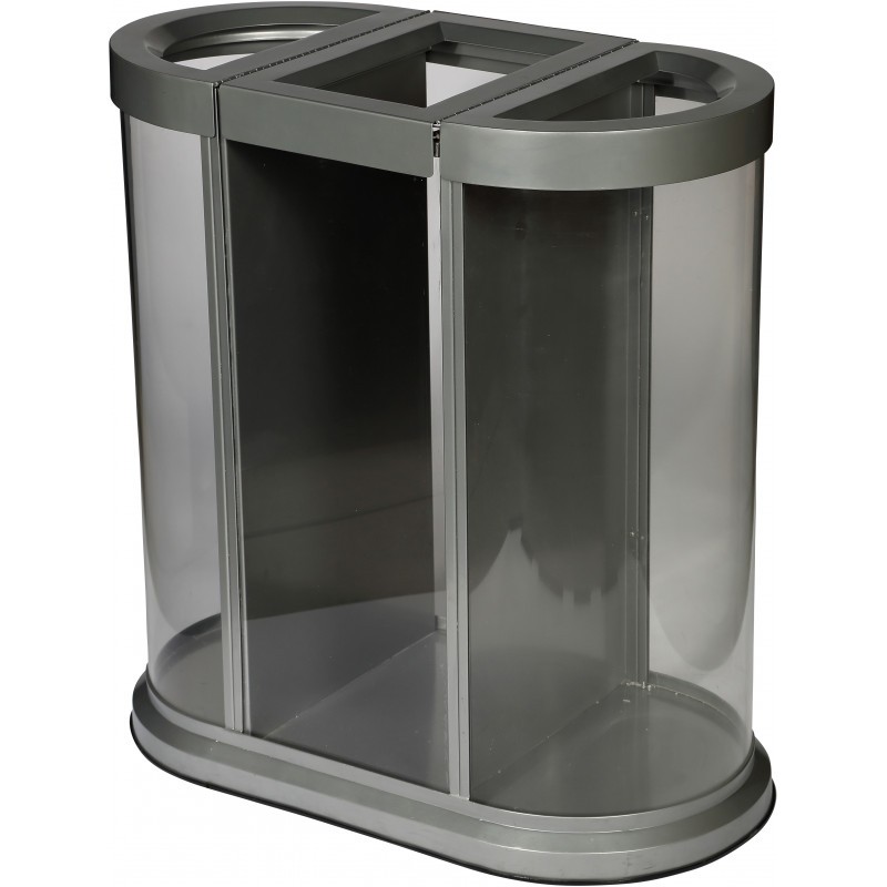 Station de tri sélectif 150 L 3 compartiments Probbax Transparent
