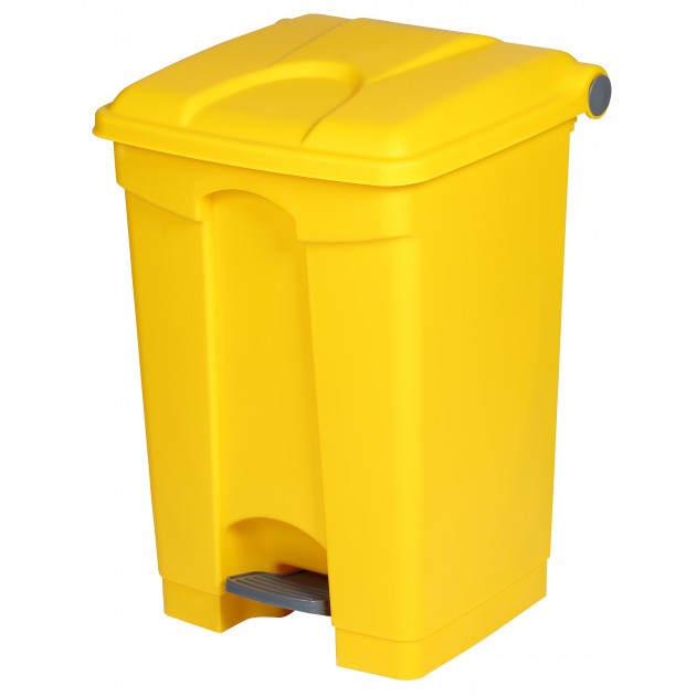 Poubelle à pédale tri sélectif compartiment jaune et vert 20L x2