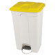 Collecteur de tri sélectif 90L HACCP PROBBAX Blanc/Jaune