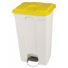 Collecteur de tri sélectif 90L HACCP PROBBAX Blanc/Jaune