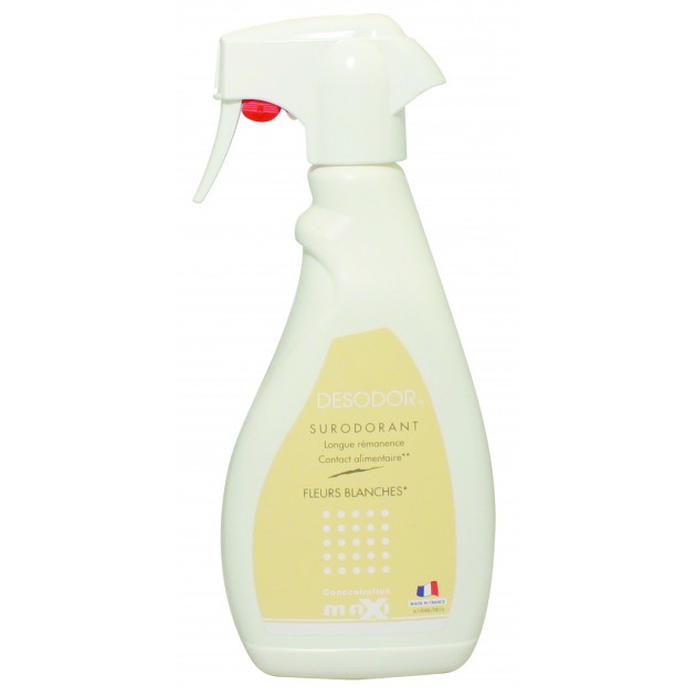 Désodorisant surodorant parfumé spray 500 ml FLEURS BLANCHES Désodorisant surodorant parfumé spray 500 ml FLEURS BLANCHES
